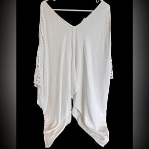 Love stitch BOHO  shawl/coverup perfect or travel or beach day